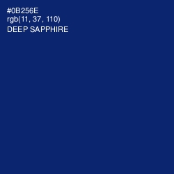 #0B256E - Deep Sapphire Color Image